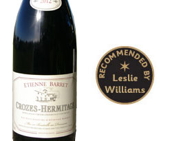 Etienne Barret Crozes Hermitage Rouge 2012, Rhone Etienne Barret Crozes Hermitage Rouge 2012, Rhone