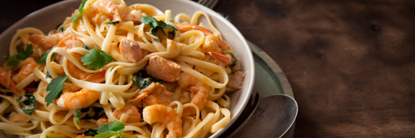 Mixed seafood pasta recipe