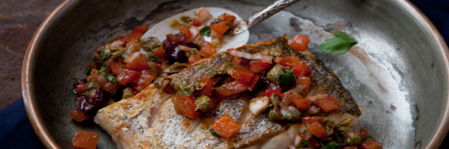 Pan roasted hake recipe