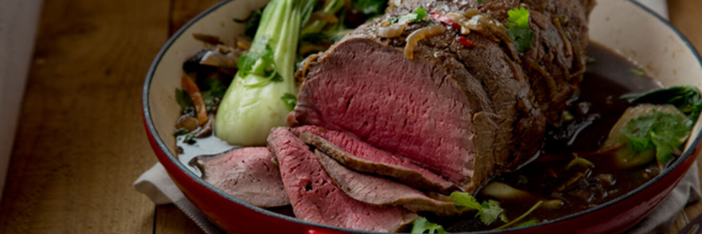 Asian style beef pot roast pak choi recipe