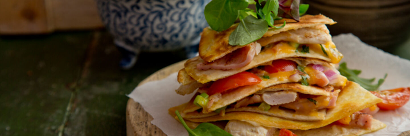 Chicken bacon quesadilla recipe