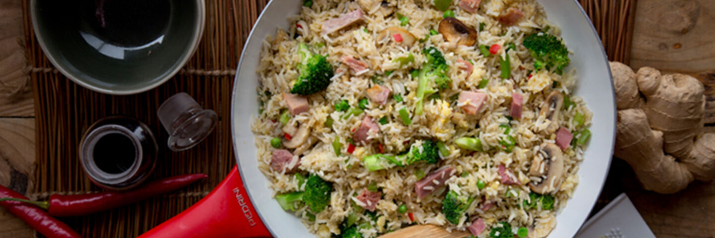 Ham egg stir fry recipe1