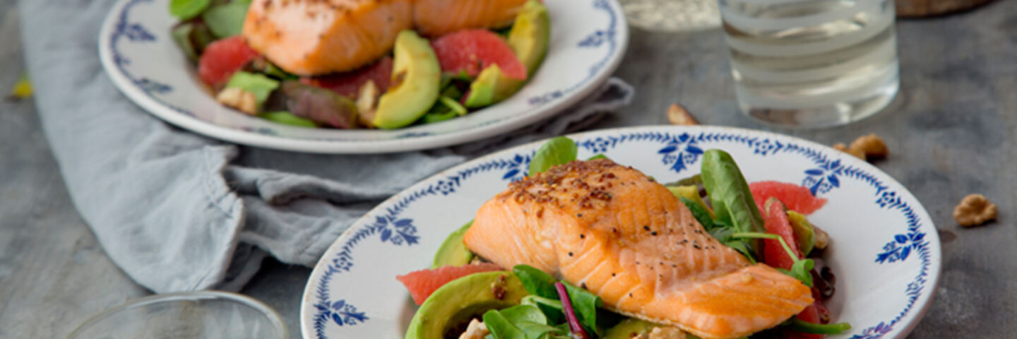 Salmon grapefruit avocado salad recipe
