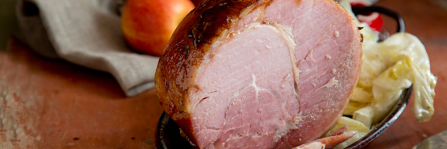 Sticky glazed ham fillet recipe