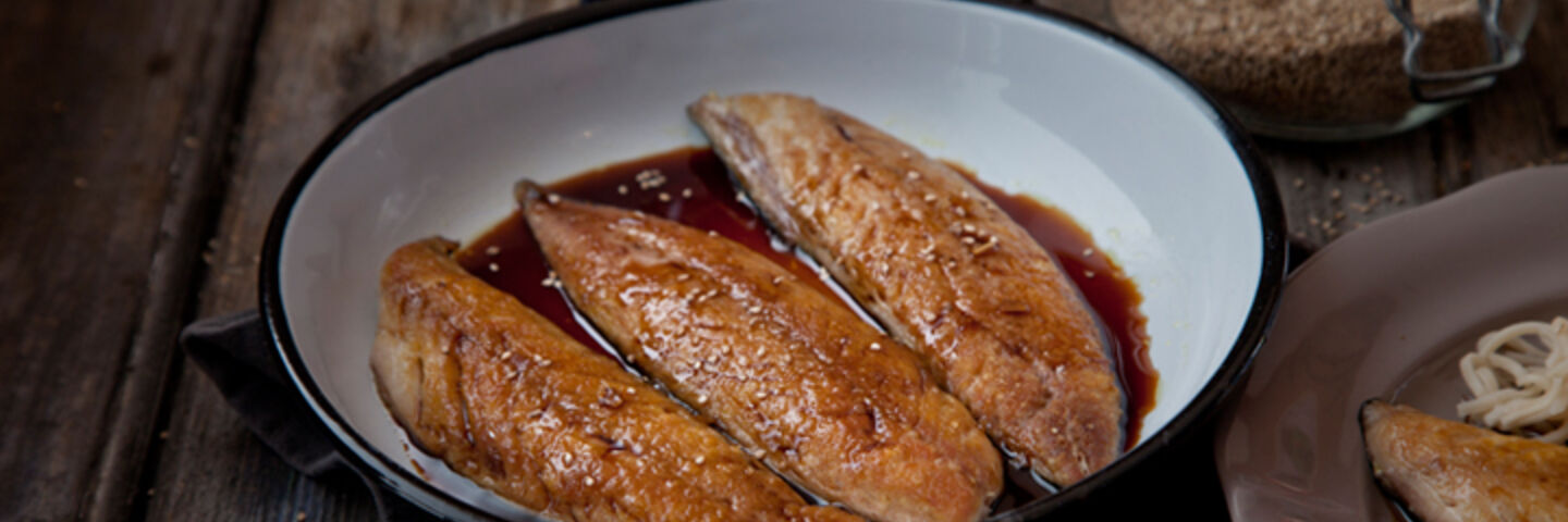 Mackerel sesame soy recipe