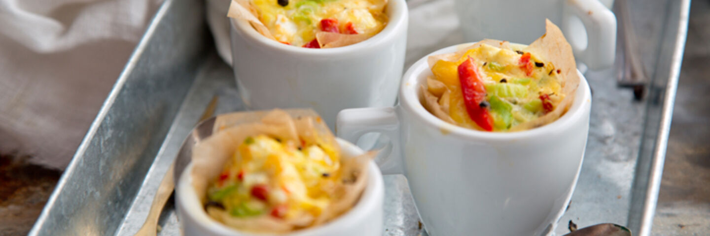 Mini crustless quiche recipe