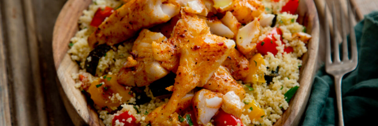 Spicy whiting couscous recipe