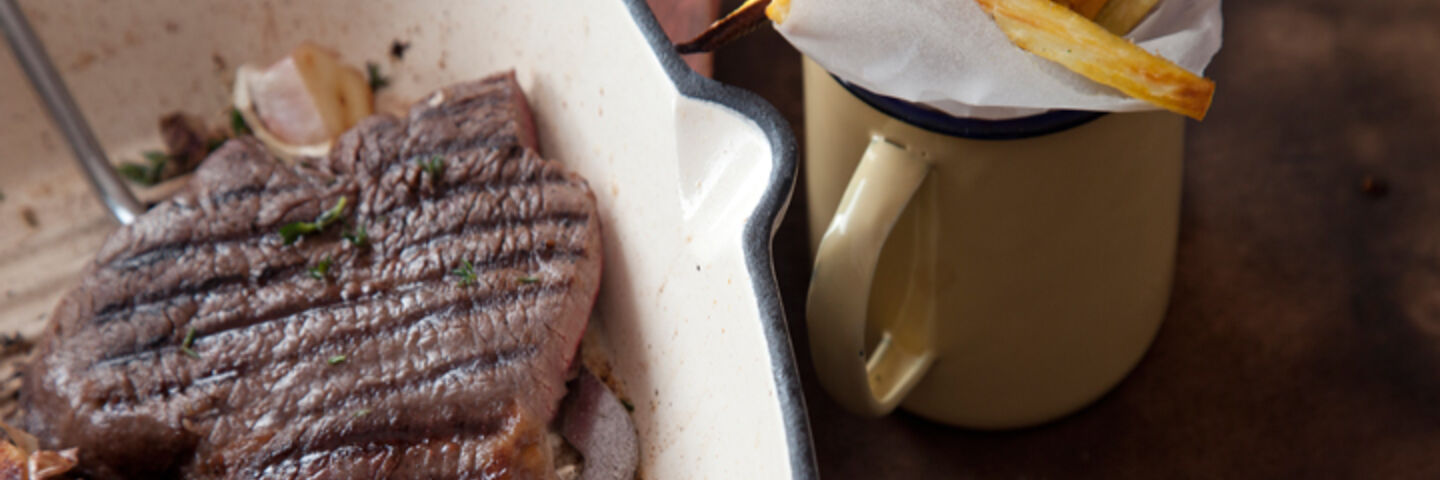 Steak parsnip sweet potato recipe