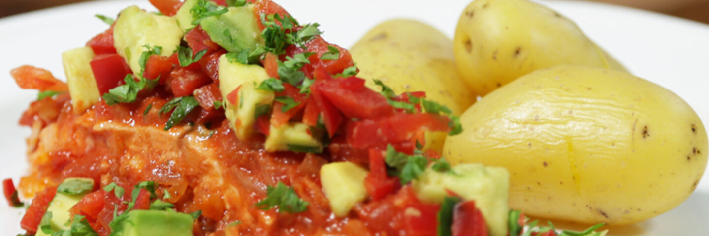 Salmon With Avocado Salsa