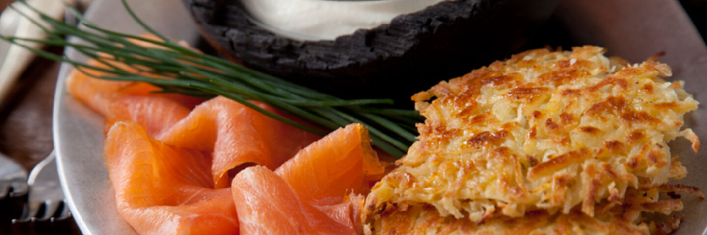 Centenary 1916 potato pancakes smoked salmon