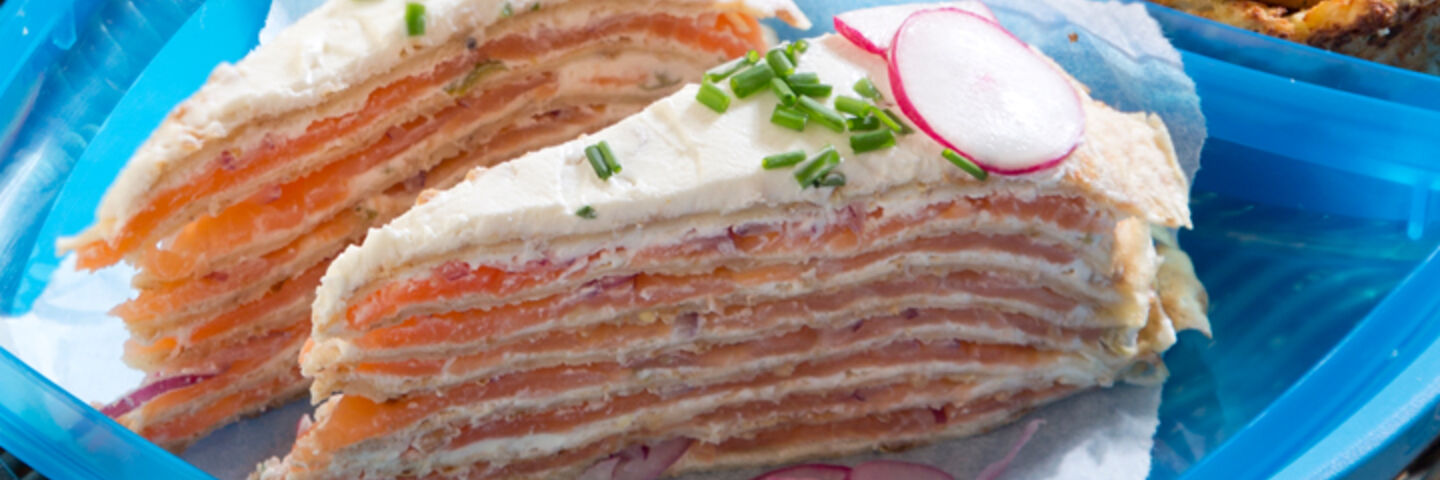Smoked Salmon Pancake Stack