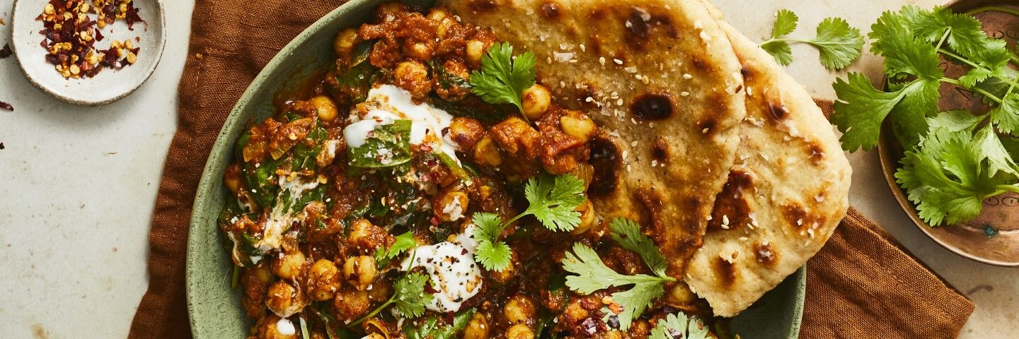 Chana Masala Roti Bread