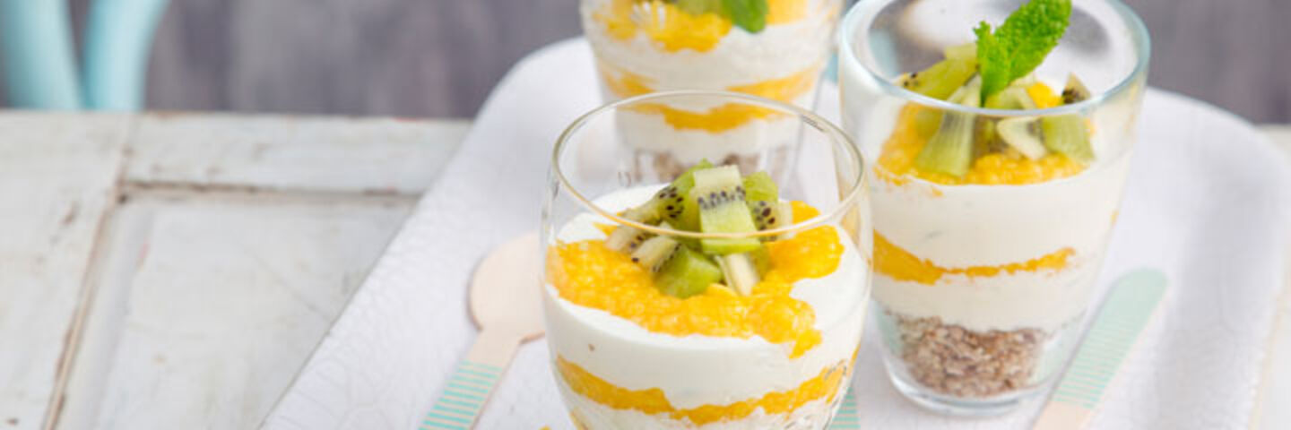 Exotic cheesecake pots
