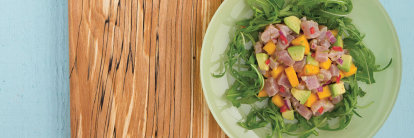 Mango avocado and tuna ceviche