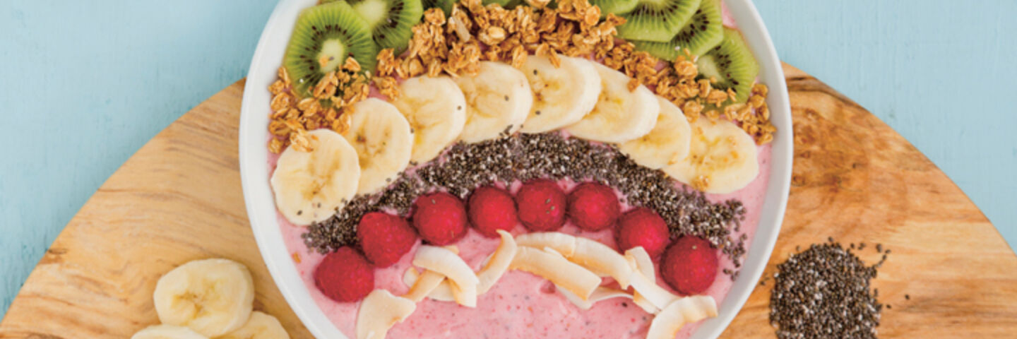 Rainbow breakfast bowl