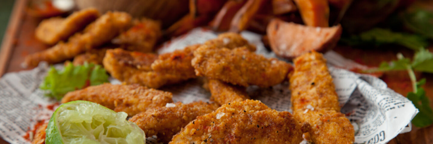 Chicken oatie goujons