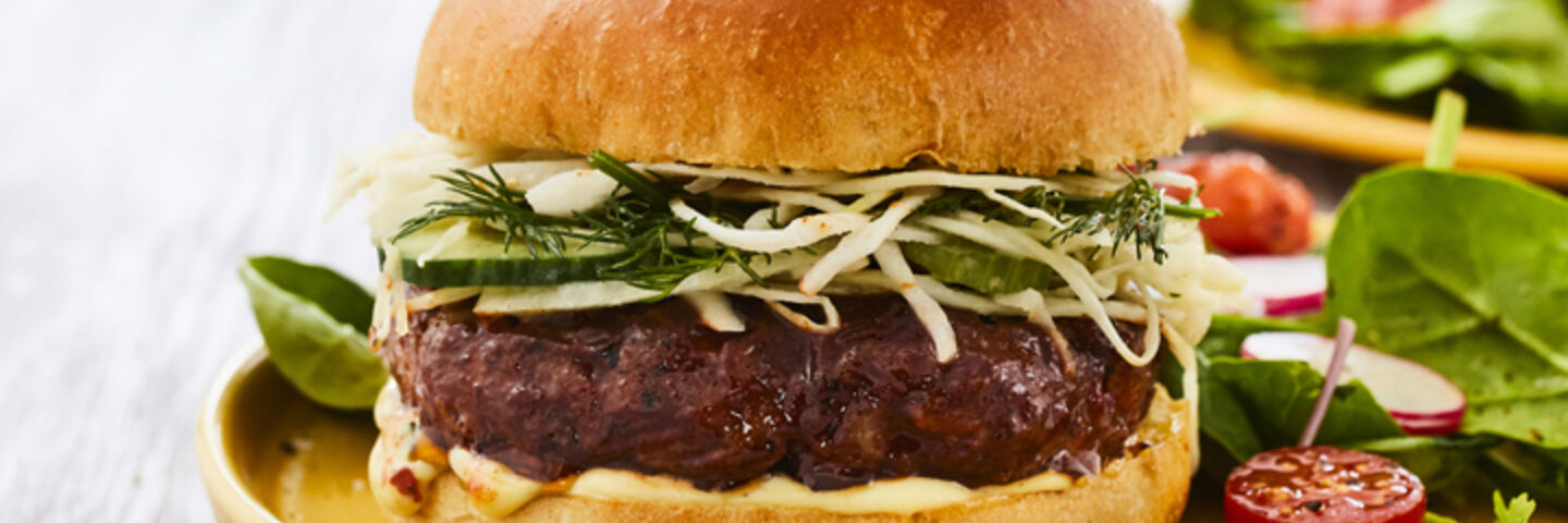 Beef burger recipe