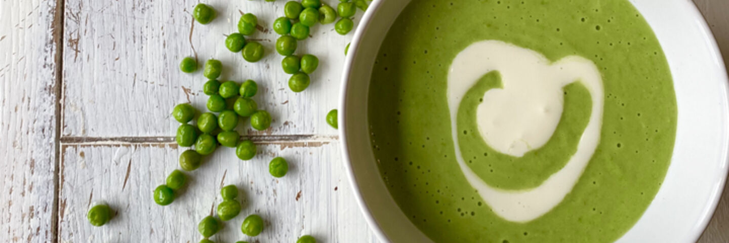 Pea and mint soup recipe