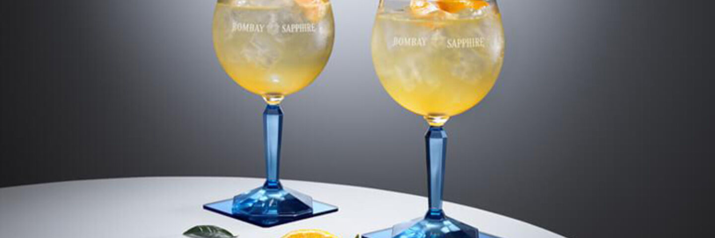 Citrus sapphire cocktail