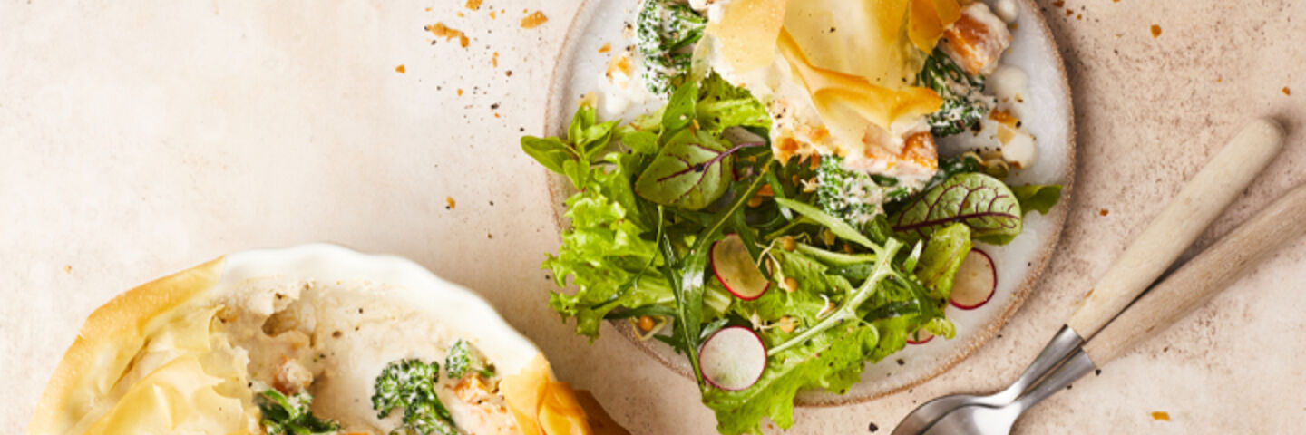 Creamy vegetable pie recipe