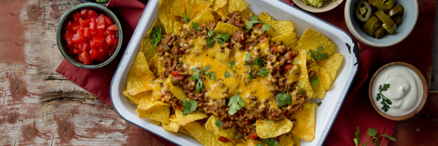 Minced beef nachos recipe
