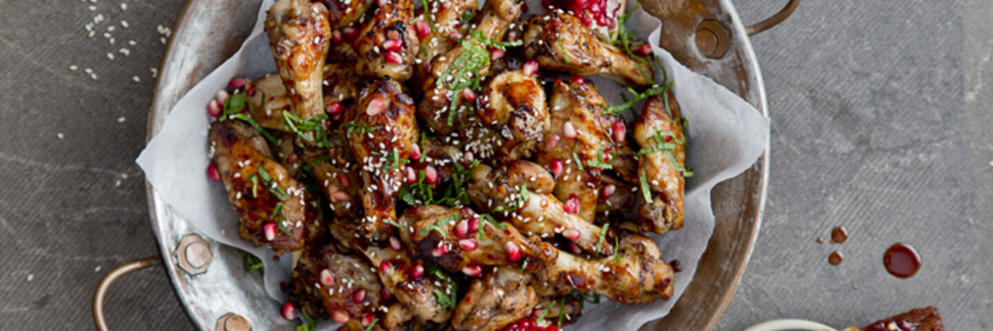 Pomegranate chicken wings recipe