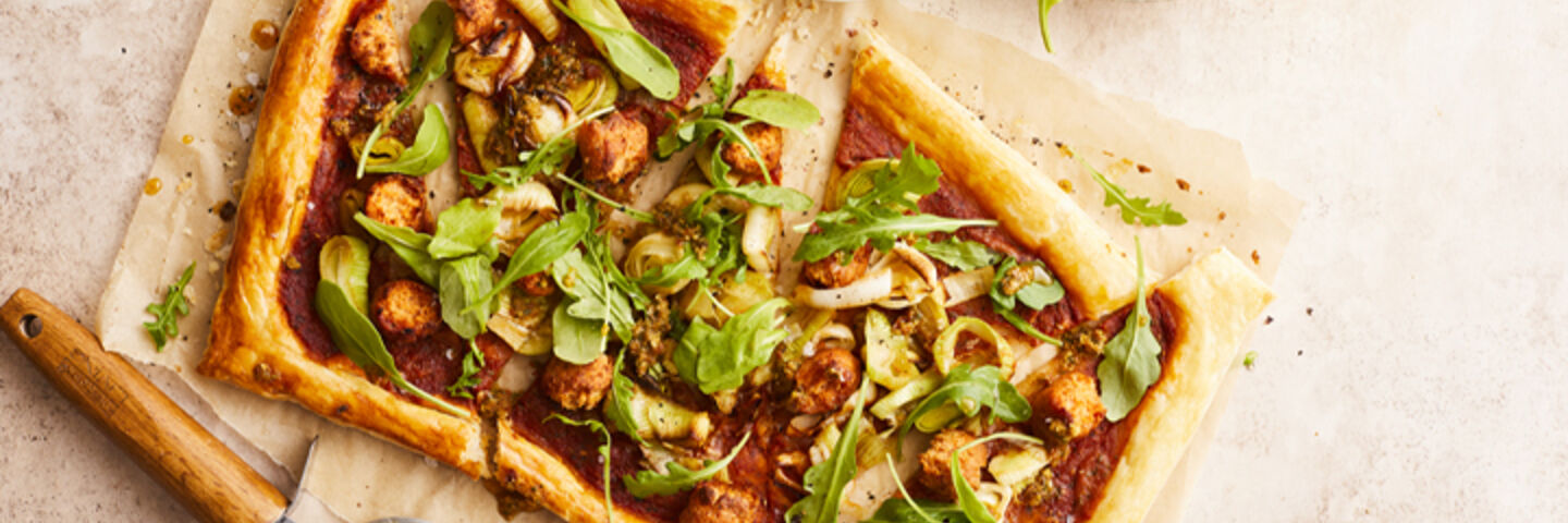 Puff pastry pizza recipe