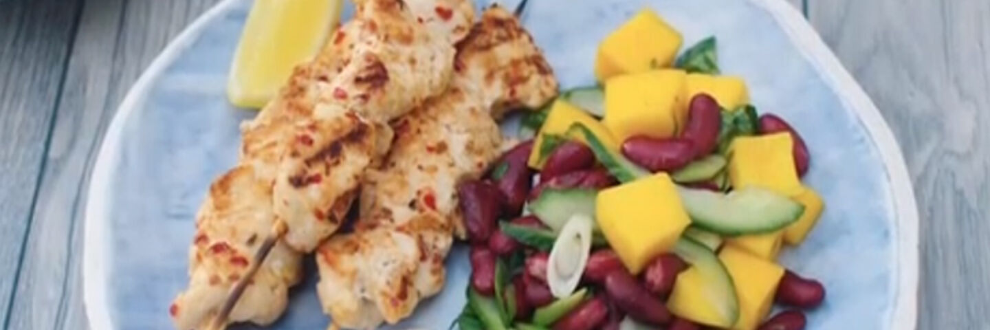 Spicy chicken skewers recipe