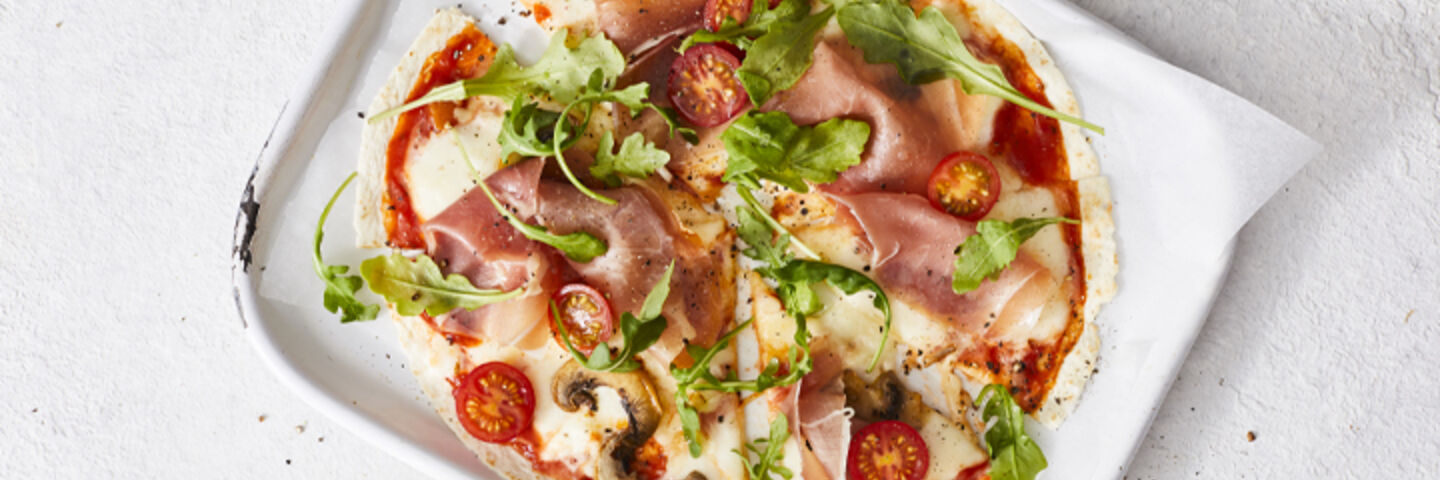 Tortilla pizza wrap recipe