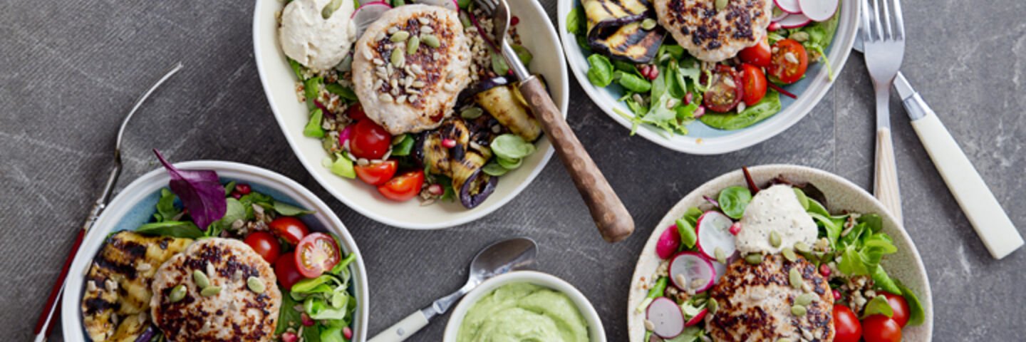 Turkey burger salad recipe