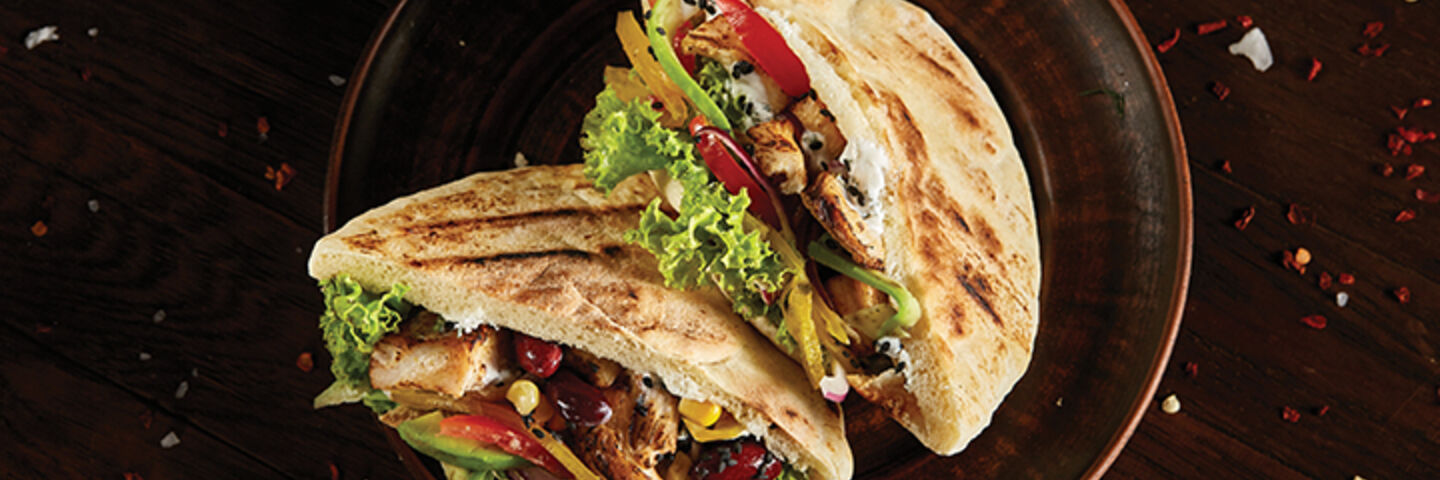 Chicken teriyaki pittas recipe