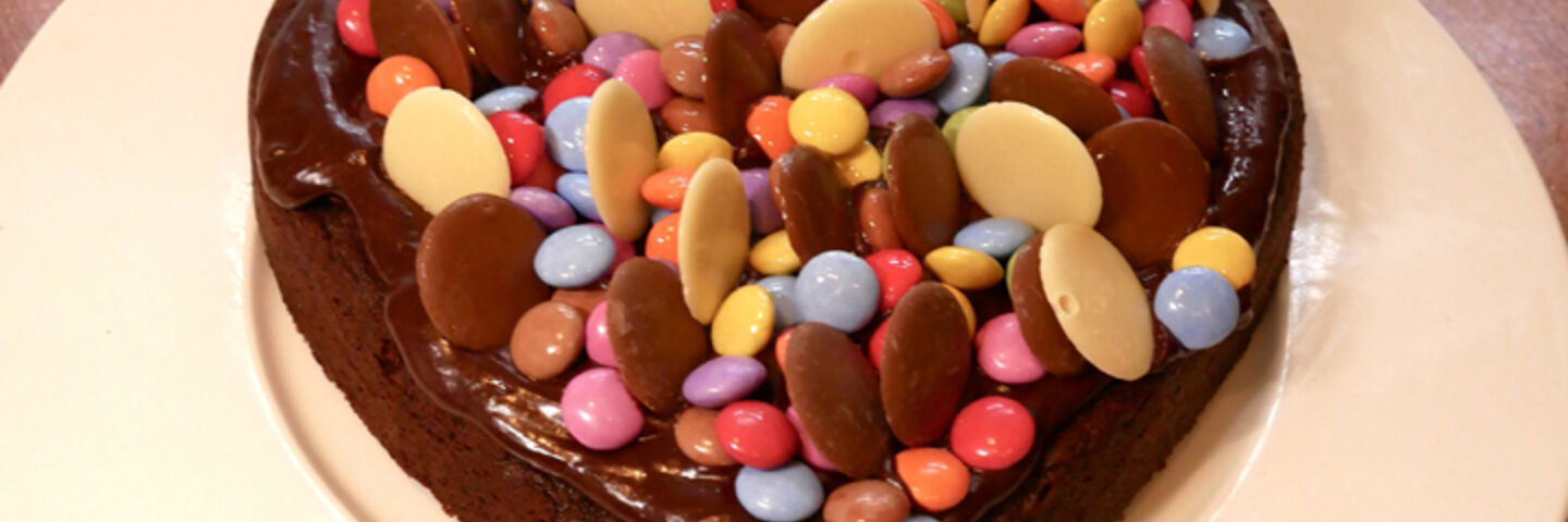 Chocolate heart cake recipe