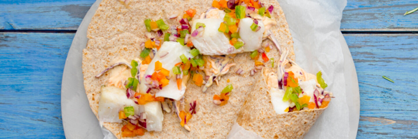 Fish tacos with heirloom tomato salsa and red cabbage recipe