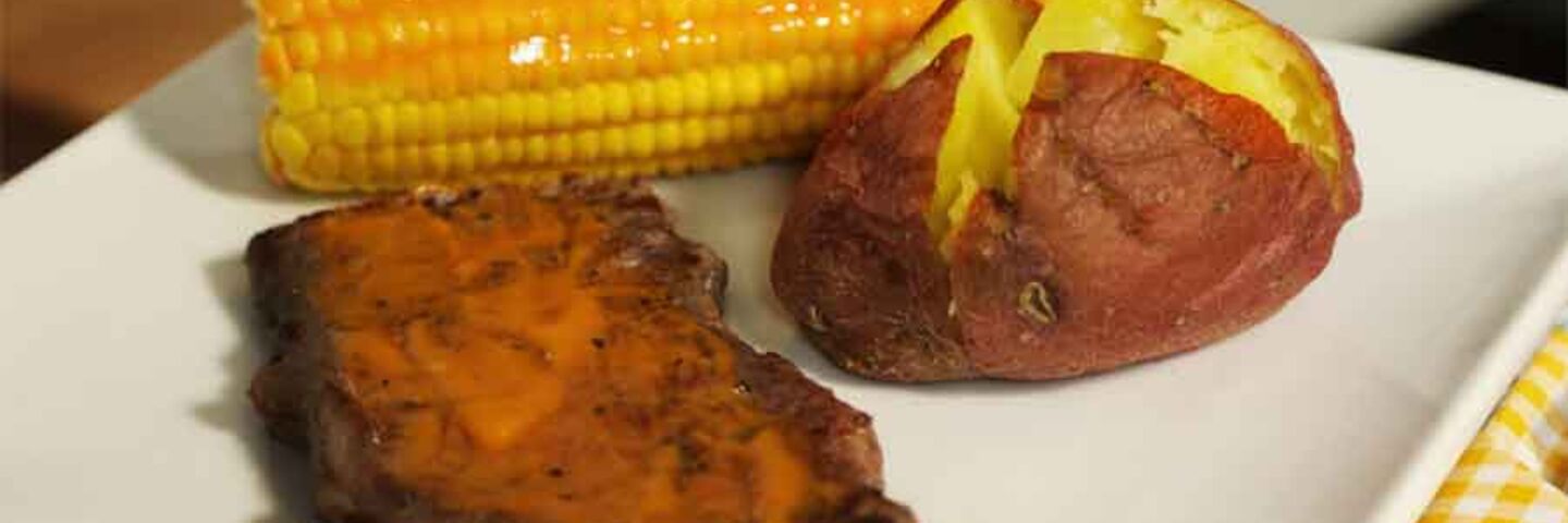 Buffalo steak and corn recipe