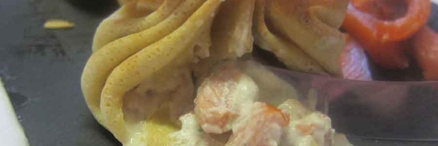 Smoked salmon pancake recipe