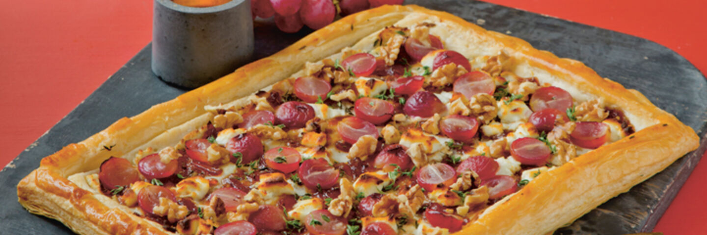 Puff pastry open tart