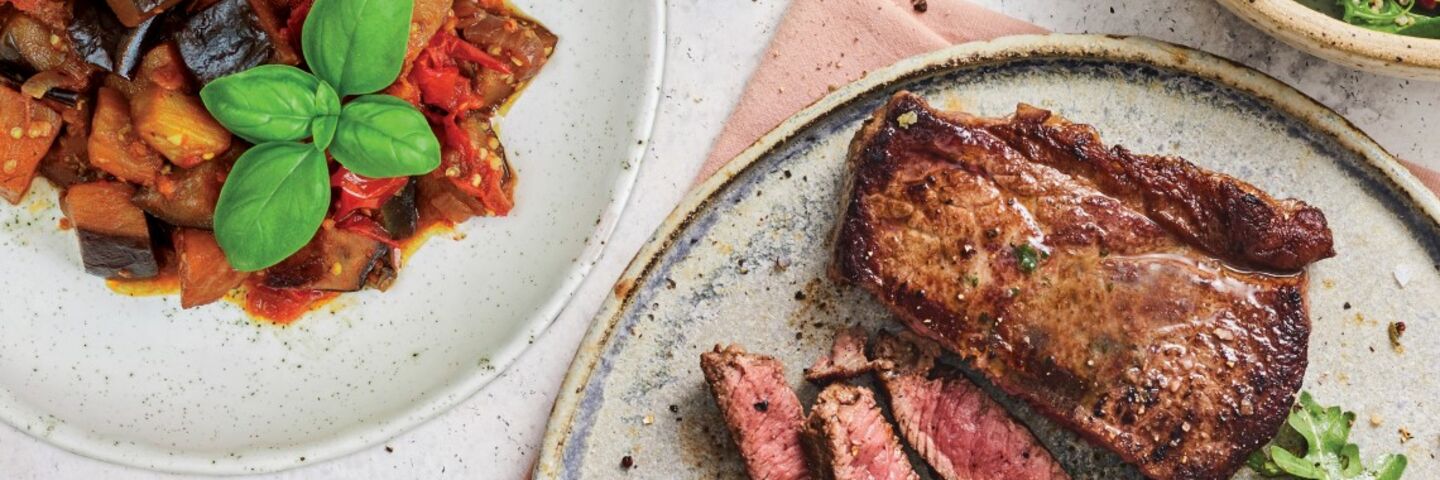 Kevins Grilled Beef Tornado with Caponata