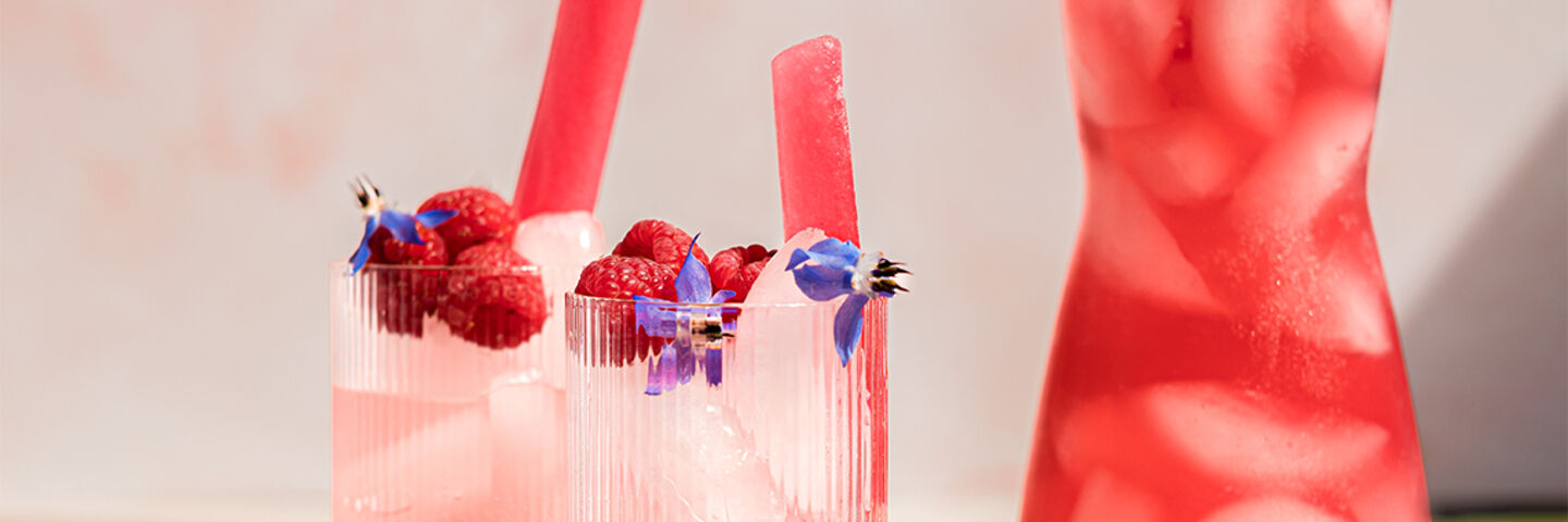 Raspberry Kombucha Lemonade