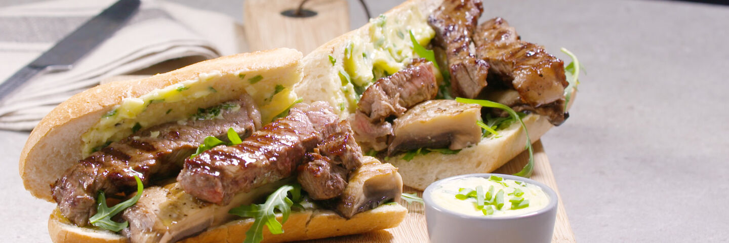 SuperValu Recipe Steak Sandwich