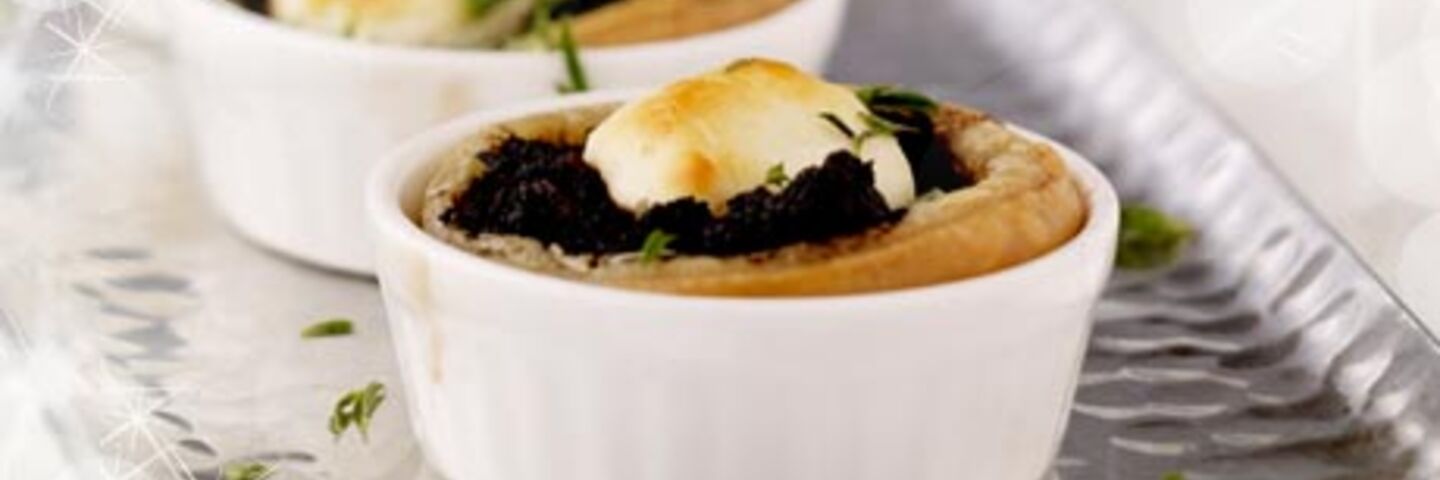 Black Olive & Goats Cheese Tartlets