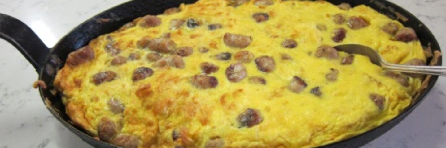Sausage & Mushroom Omelette