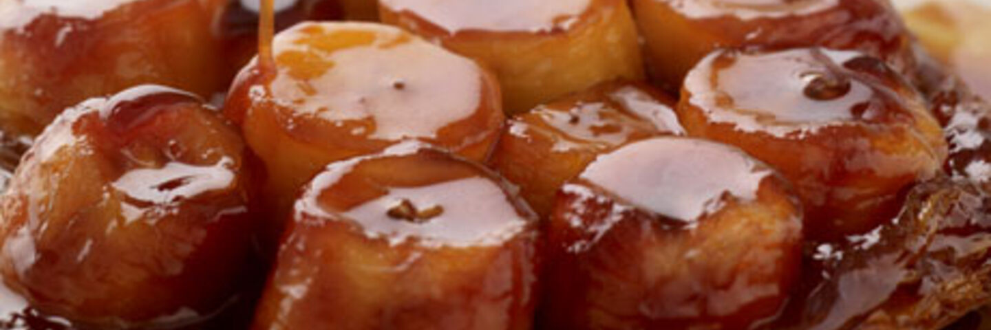 Caramelised Banana and Dark Rum Tart Tatin