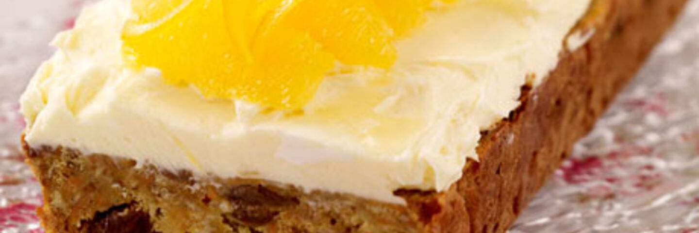 Carrot Cake with Cream Cheese Orange Icing