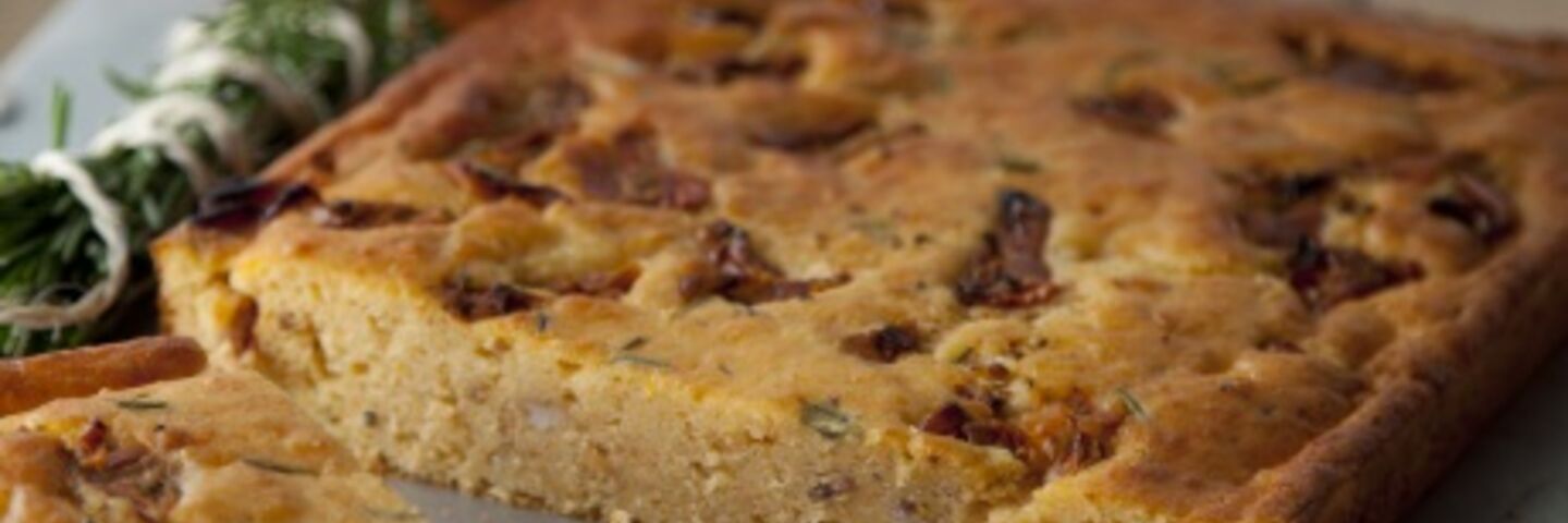 Cheese and bacon squares