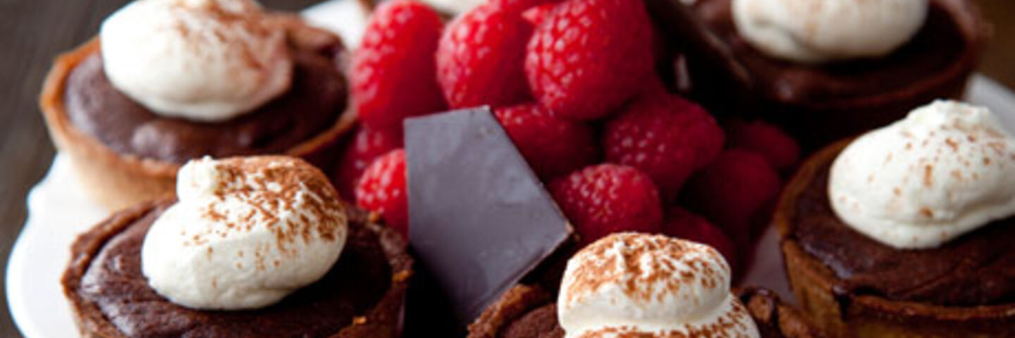 Dark Chocolate & Raspberry Tartlets