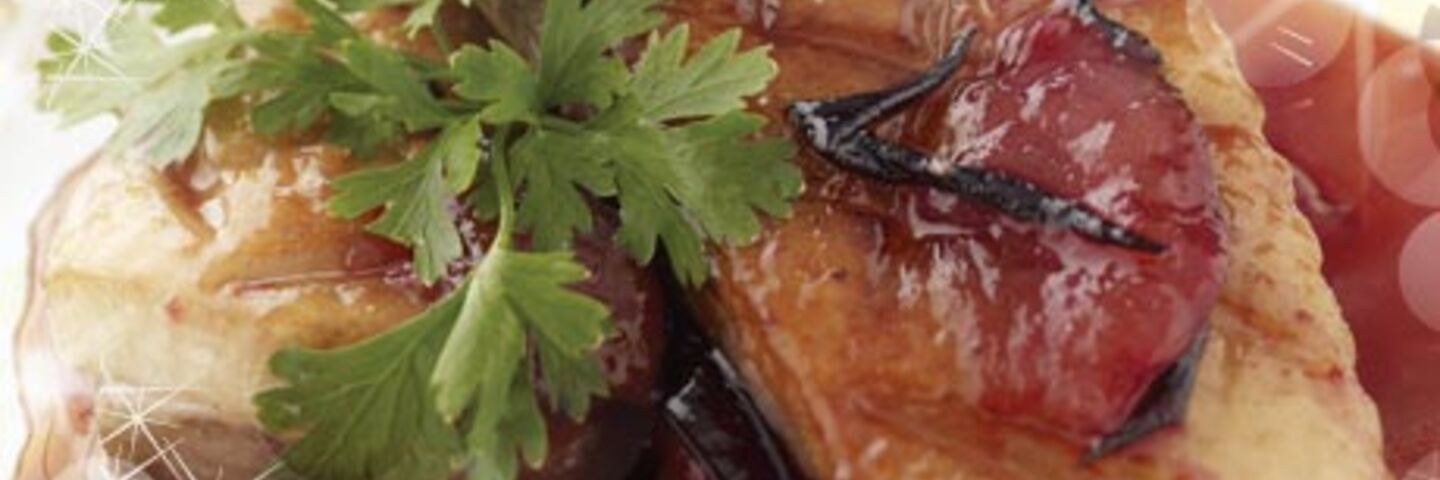 Duck Breast with Sweet & Sour Plum Compote