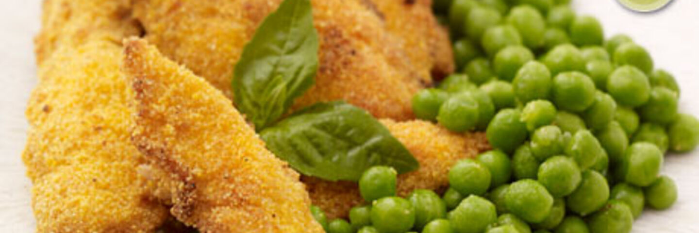 Gluten Free Chicken Nuggets with Skinny Chips & Garden Peas