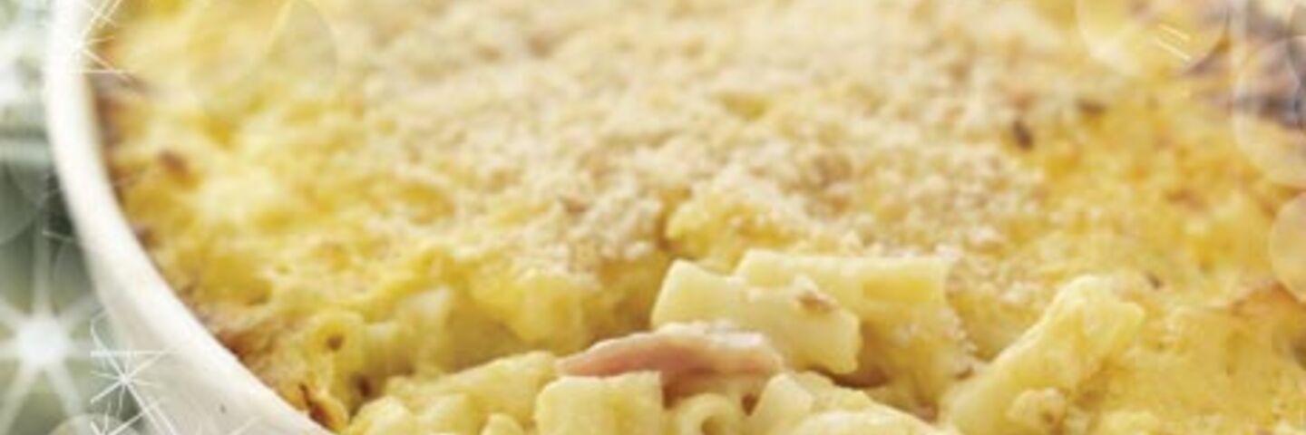 Baked Macaroni with Ham & Cheese