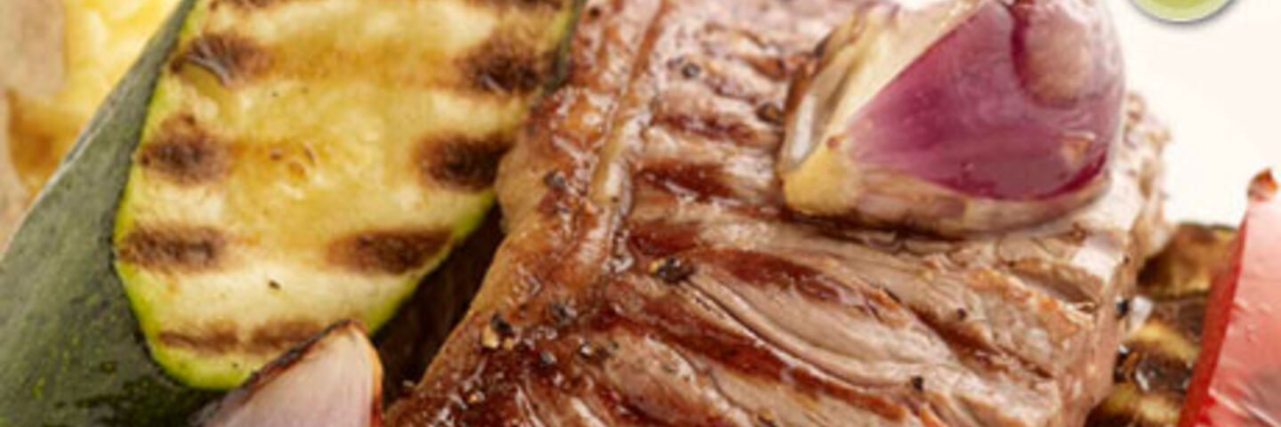 Pan Fried Sirloin Steak with Roasted Root Vegetables