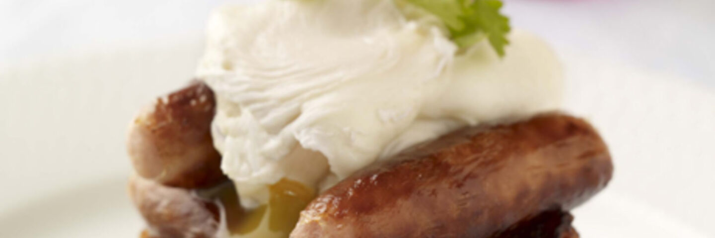 Pork Sausage Boxty with Poached Egg